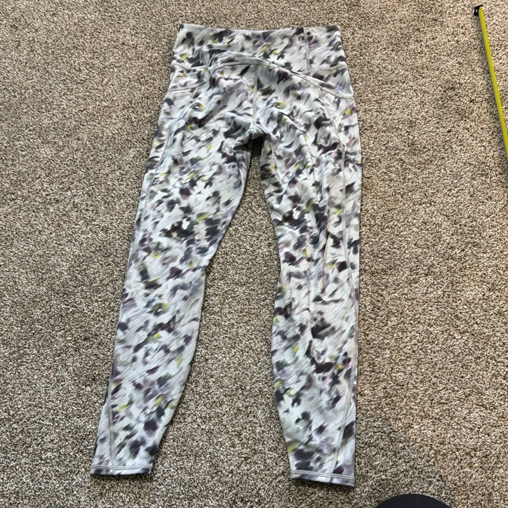 ATHLETA Women's Rainier High Rise Legging Size M In Grey Lyra Garden - Picture 9 of 11